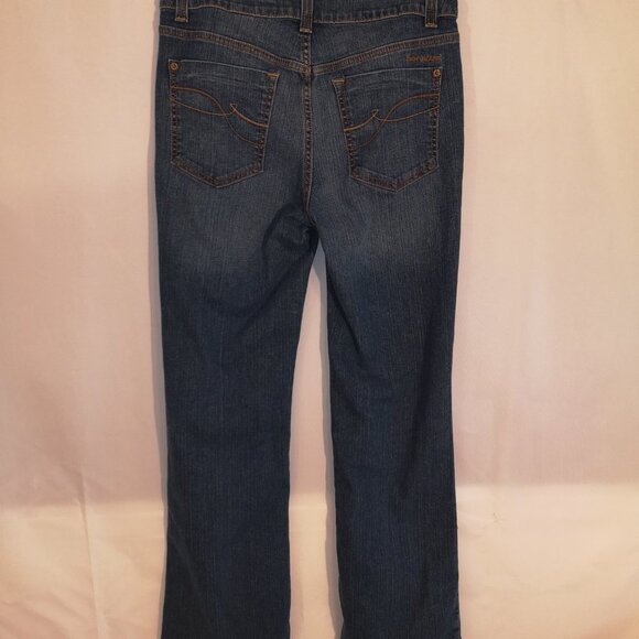 DKNY Ladies Slight Flare Leg Blue Jeans - Picture 2 of 11